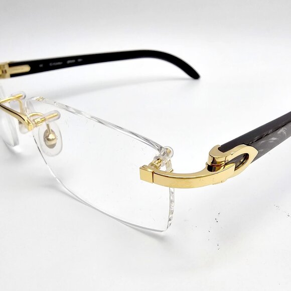 NEW! Cartier Black Buffalo Horn Glasses CT00490 - Picture 9 of 15